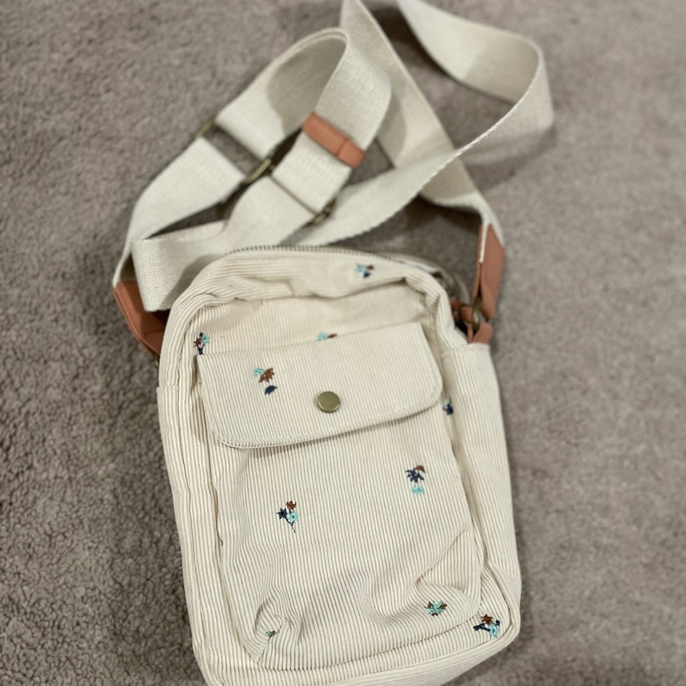 Crossbody purse/ corduroy